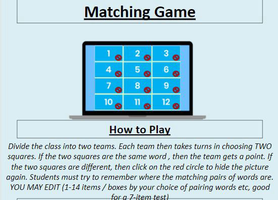 Matching Game